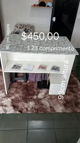     Balcão para Loja / Caixa com Nicho Expositor - 1,23m