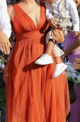 VESTIDO TERRACOTA PARA MADRINHA - VESTE DO 38 ao 42