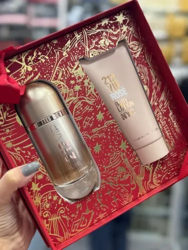 Kit perfume 212 vip rose 