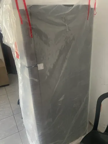Geladeira Midea Frost Free duplex 394L inverter inox 220v