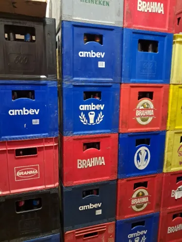 Caixa de cerveja 600ml, caixa e vasilhame vazio