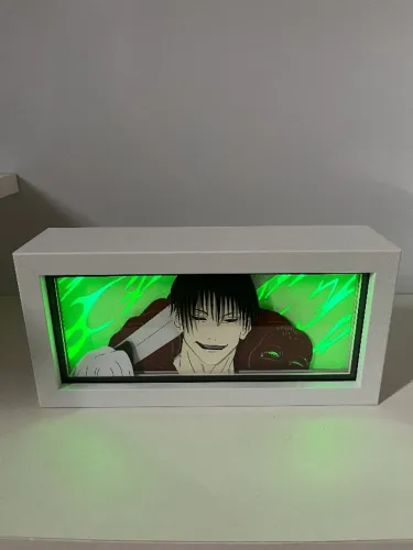 Luminária Anime 3d Light Box Jujutsu Kaisen Fushiguro Megumi