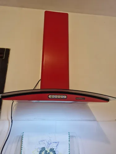 Coifa Nardelli vermelha 127V impecável 
