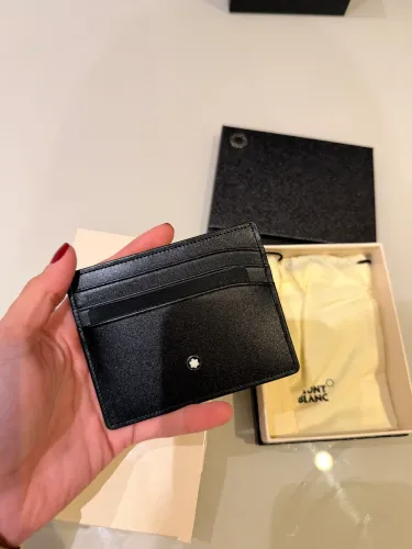 Porta Cartões Montblanc Original Couro Preto com Caixa | Nunca usada
