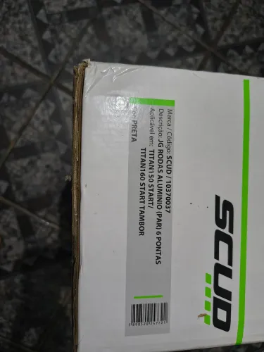Rodas Liga Leve Scud Fan 150 Freio A Tambor ? Novas, Sem Uso!