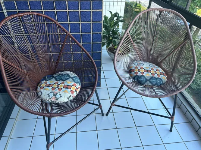 Vendo 4 Cadeiras Acapulco Fibra Sintética 