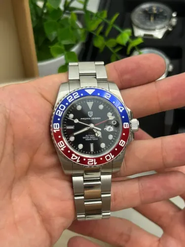 Relógio Pagani Pepsi Automático GMT - Aço Inox | 10ATM