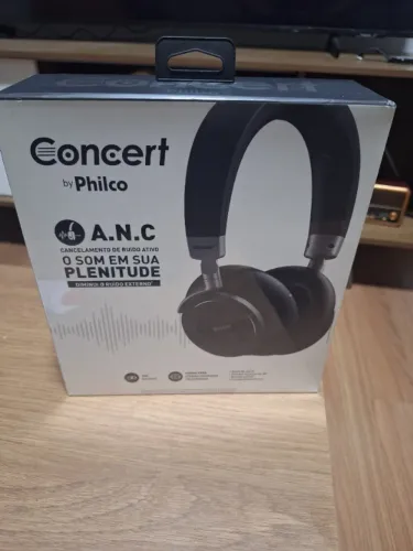 Fone de Ouvido Philco PFO05BTSG Concert Headphone Bluetooth Cancelamento de Ruído Bateria 