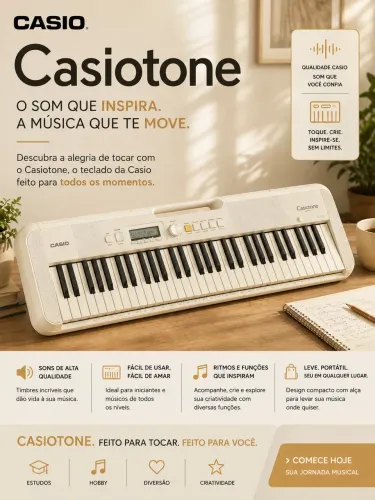 Teclado Casiotone usado em ótimo estado!