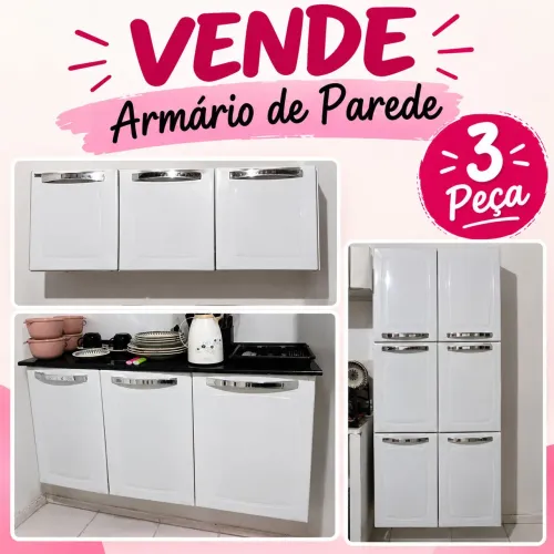 Armário de parede 3 peças 