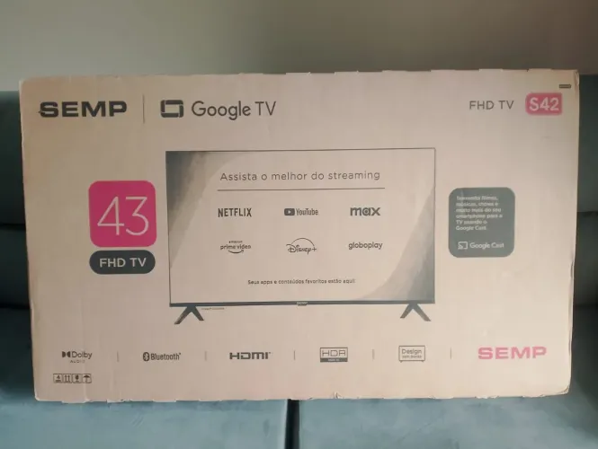 Tv SEMP 43 POLEGADAS NOVA LACRADA COM NOTA FISCAL 