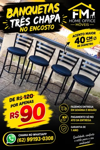 Banquetas banqueta assento maior 40 cm de diâmetro mesas bistrô