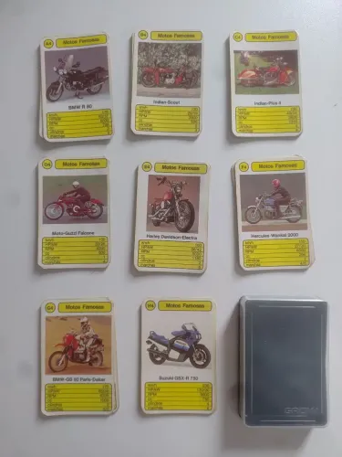 Super Trunfo antigo Motos Famosas 