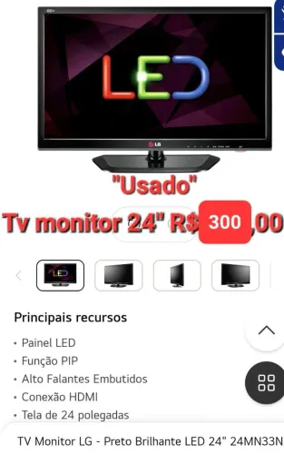 Monitor / TV LG - 24"