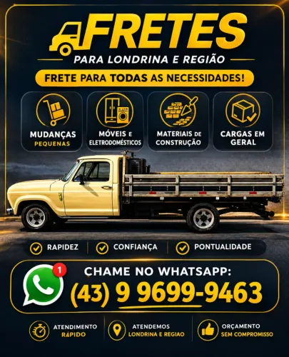 FRETES / MUDANÇA CARRETO / TRANSPORTE DE MÓVEIS
