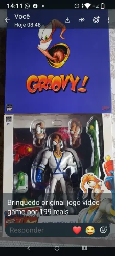 Boneco personagem de vídeo game