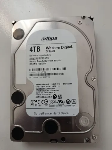 Hd wd 4TB Nvr DVRs CFTV CPUs