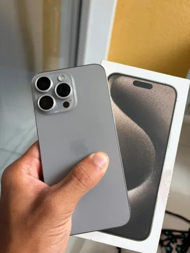 iPhone 15 pro max todo original cor natural