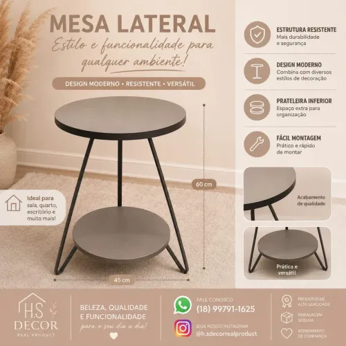 Mesa de decoração 
