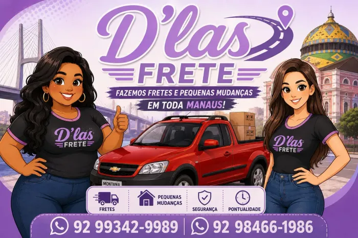 Frete e pequenas mudanças em toda Manaus atendemos a noite também.