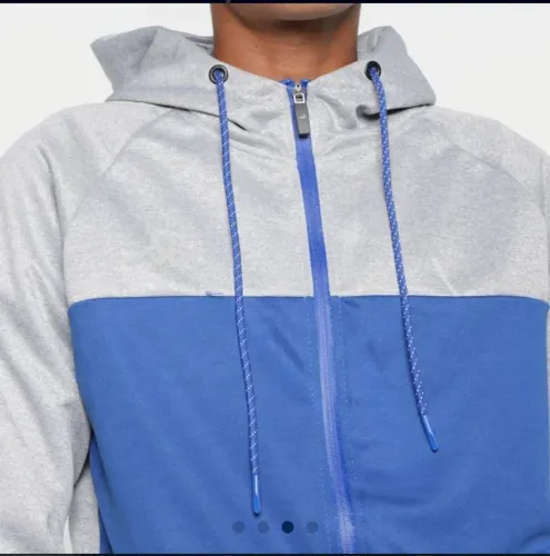 Jaqueta Kappa Skuba Colors C/ Capuz Masculina - Marinho+Cinza<br>