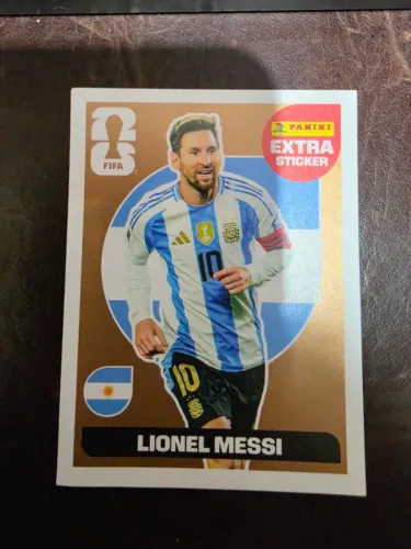 Figurinha Legend Bronze Lionel Messi Extra Sticker Panini Original Argentina