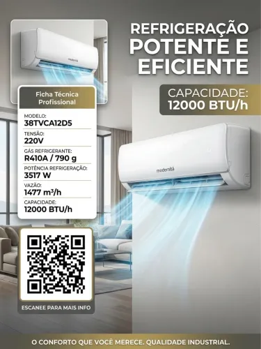 Ar-Condicionado Modernità 12.000 BTUs (Frio) - 220V