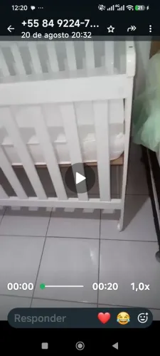 Berço com colchão