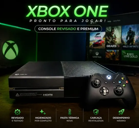Xbox One Fat - Revisado, Higienizado e Pronto para Jogar!