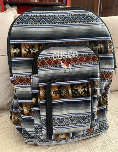 Mochila Artesanal Peruana Cusco - Estampa Andina Original ?