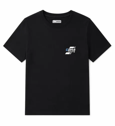 camiseta c2h4 preta pp oversized