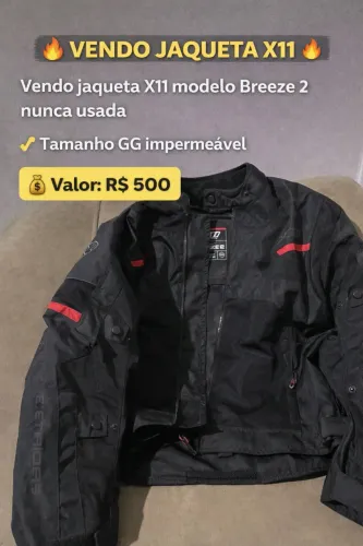 Jaqueta x11 breeze 2 impermeável