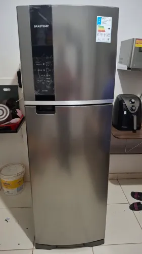 GELADEIRA BRASTEMP INOX FROST FREE SEMI-NOVA