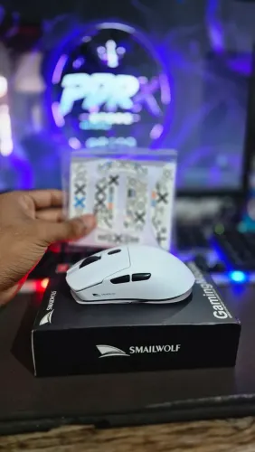 MOUSE GAMER SMAILWOLF M3 ? SEM FIO | 12.000 DPI | TRI-MODE
