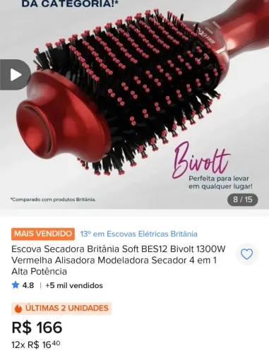 Escova secadora