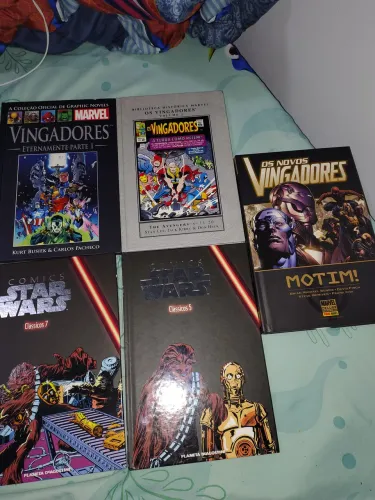 Lotes HQs Marvel Star Wars Vingadores