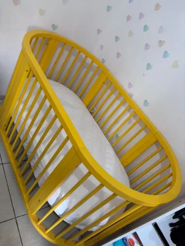 Berço Crescer  Sleeper amarelo