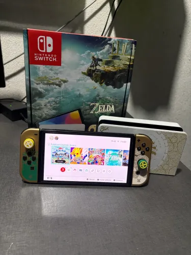 Nintendo Switch OLED - Edição especial Zelda Tears Of The Kingdom