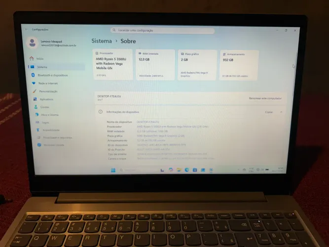 Notebook Lenovo Ideapad S145