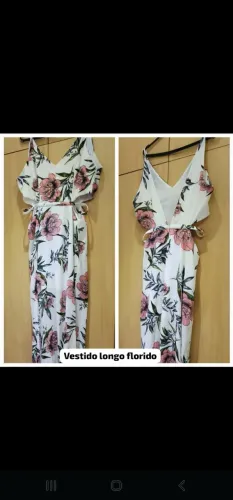 Vestido longo florido