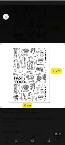 Vendo, Papel Acoplado Lanches Hambúrguer Burguer 400 Folhas Deliver, Lacrado na caixa !
