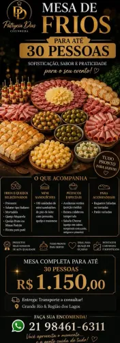 MESA DE FRIOS FESTAS & DIA DOS NAMORADO?
