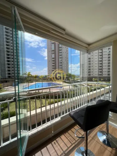 Apartamento mobiliado para locação - 2 quartos no Alvoradas de Arboville, Jacareí. Lazer c