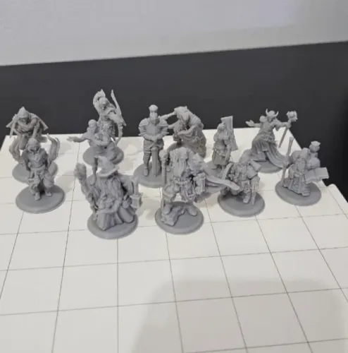Kit com 12 Miniaturas D&D RPG - Todas as Classes
