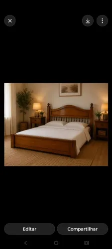 Cama de Madeira Cerejeira Super King