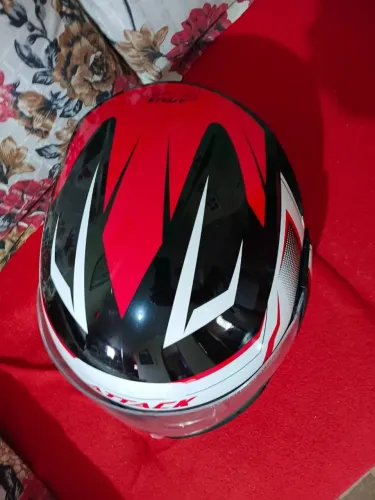 Capacete Attack Preto, Branco e Vermelho