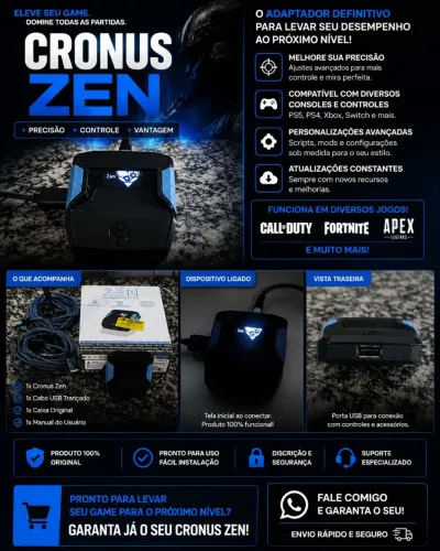 Cronus Zen Original - Apenas 4 meses de uso | Estado de novo