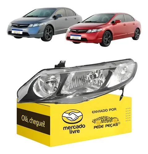 Farol Sinaleira Honda New Civic 2007 2008 2009 2010 2011 Le Esquerdo/motorista