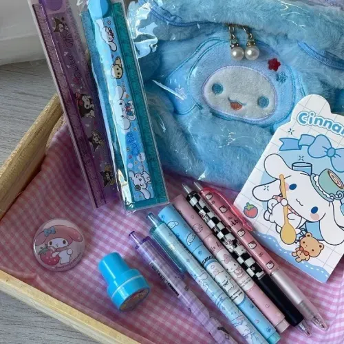 Kit Papelaria Fofa M - 12 itens