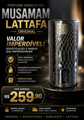     Perfume Lattafa Musamam Black Intense Original 100ml
